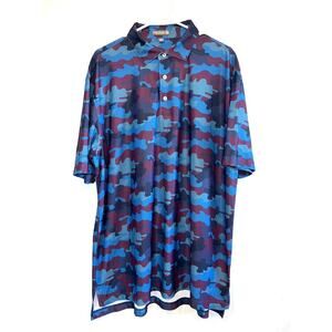 Peter Milar Summer Comfort Camouflage polo size XL